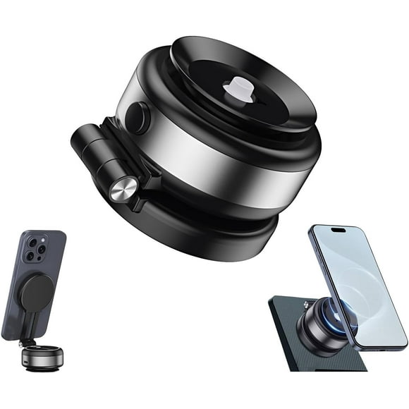 Mag Grip Pro 360, Mag Grip Pro 360 2.0, 2025 New Magnetic Suction Phone Mount, 360°Portable Phone Holder,Electric Vacuum Magnetic Car Phone Mount for iPhone Android and All Smartphones
