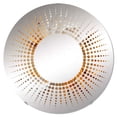 thumbnail image 2 of Designart "Soft Painted Waves in Gold and Beige II" Abstract Shapes Starburst Round Wall Mirror - Abstract Oval Printed Decorative Mirror - Multiple Color Options, 2 of 5