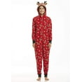 thumbnail image 4 of ZOELNIC Family Matching Christmas Pajamas PJs Sets Jumpsuit Reindeer Xmas Hoodie Zipper Romper Sleepwear Nightwear, 4 of 9