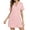 Pink, variant on Avidlove Button Down Nightgowns for Women Ruffle Short Sleeve Sleep Shirts Comfy Nightshirts V Neck Pajamas Dress Sleepwear