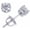 Platinum, variant on 1 to 2 Carat Solitaire Diamond Stud Earrings for Women Round Brilliant Shape 4 Prong Screw Back (J-K Color, VS2-SI1 Clarity) 14K White Gold 1 Carat