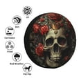 thumbnail image 2 of Kdxio Classical Rose Crown Skull for Tire Cover Wheel Protectors Tyre Covers Weatherproof Wheel Covers Universal Fit for Trailer Rv SUV Truck Camper Travel Trailers 17 inch, 2 of 5