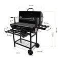 thumbnail image 3 of Asador de carbón Tipo barril  Acero Inoxidable con Spiedo Eléctrico y Ruedas, 3 of 6