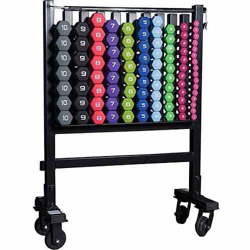 Neoprene Dumbbell Set and Storage Rack