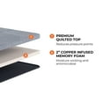 thumbnail image 3 of Brooklyn Bedding Copperflex 201 Cooling Mattress Topper, Twin XL, 3 of 5