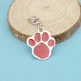 thumbnail image 2 of Collier Empreinte de Patte de Chien Pendentif Chaîne Charme Animal de Compagnie Chat Bijou Rouge, 2 of 6