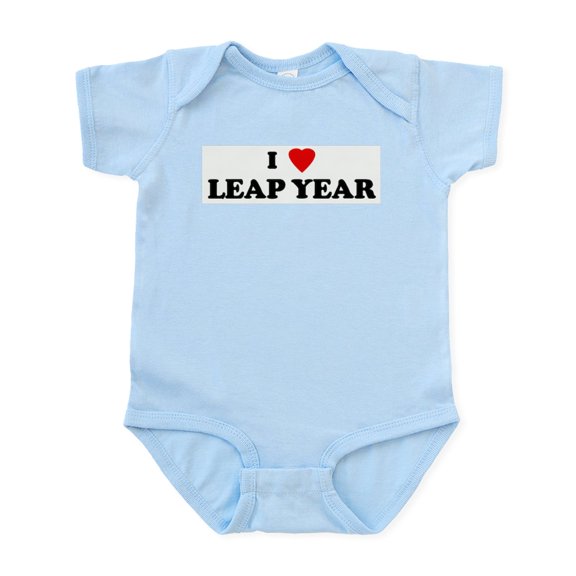 CafePress - I Love LEAP YEAR Infant Bodysuit - Baby Light Bodysuit, Size Newborn - 24 Months