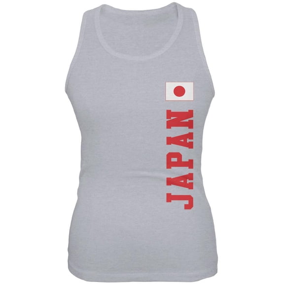 World Cup Japan Heather Grey Juniors Soft Tank Top - 2X-Large