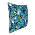 thumbnail image 2 of Fotbe snow board blue Pattern Velvet Decorative Throw Pillow Covers with Elegant Piping, Soft Plush Cushion Cover for Sofa, Bed, Car, Office-20"x20", 2 of 8
