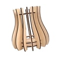 thumbnail image 1 of Jarrón de flores de madera con rompecabezas para decoración del hogar, arreglo de ramo, juego de construcción de jarrones marrón, 1 of 9
