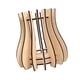 thumbnail image 1 of Rompecabezas de madera Florero Soporte para flores Decoración Ramo Arreglo Florero Construcción marrón, 1 of 9