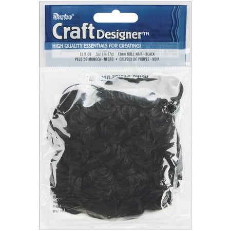 Curly Doll Hair 0.5 oz Black