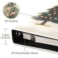 thumbnail image 3 of FORMRS 3 Ring Photo Album 4"x6" Self Adhesive Large Capacity PU Leather Cover, Cartoon Christmas Trees, 3 of 8