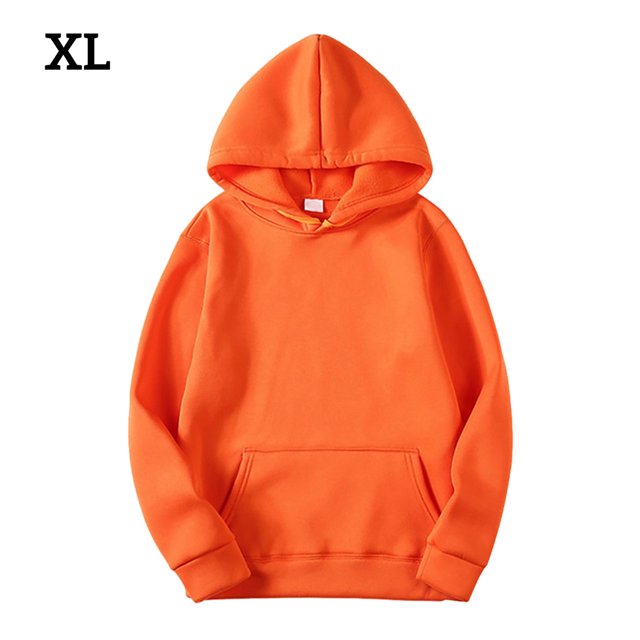 Sudadera con capucha Sudadera con capucha unisex de algodón Sudadera con capucha que absorbe el sudor Sudadera con capucha, naranja, XL Vogacara AP000776-47