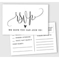 thumbnail image 1 of Inkdotpot 50 Blank RSVP Cards,RSVP Postcards No Envelopes Needed,Classy Script Style Print Response Card,RSVP For Wedding,Baby Shower,Bridal Shower, 1 of 5