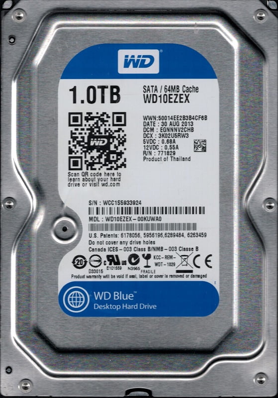 WESTERN DIGITAL WD20PURX-64P6ZY0、WD20EARS-00MVWB0 / 2TB / 2個セット / 使用時間 364h～532h Western Digital WD20PURX-64P6ZY0 2TB DCM: HHNNHT2MHB -