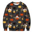 thumbnail image 1 of toraway Oversized Sweatshirt Men Graphic Winter Men's Fall/Winter Pumpkin Print Round Neck Hoodless Sweatshirt L, 1 of 3