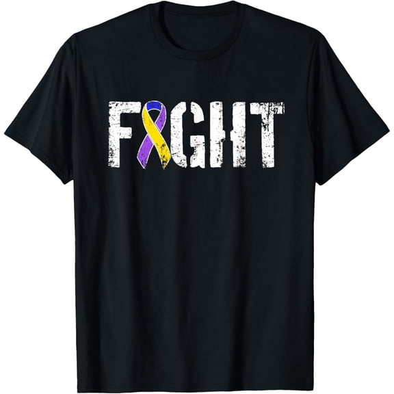 Fight Bladder Cancer - Military Style Awareness Ribbon T-Shirt