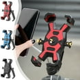thumbnail image 7 of Bike Phone Mount with 360° Rotation and Shock Absorbing Clamp for Handlebar,Universal Smartphone Holder for Cycling and Motorcycle with Non-Slip Pads,Fits 4-6.5 Inch Devices(Black), 7 of 7