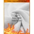 thumbnail image 4 of TIYOMI Plus Size White Thermal Top For Women Mock Neck Thermal Underwear Shirts Base Layer Fall Winter Warm Pajama XL 14W 16W, 4 of 5