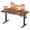 Rustic Brown, variant on VASAGLE Electric Standing Desk, Height Adjustable Desk, Sedentary Reminder, 4 Memory Heights, for Home Office, 55.1 x 27.6 Inches, Rustic Brown