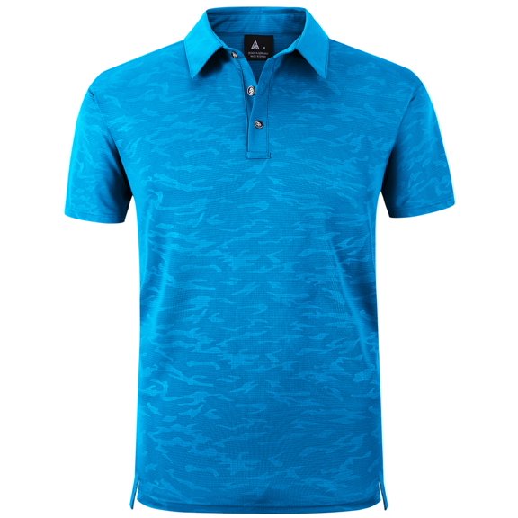 Geeksport Men's Casual Easy Care Short Sleeve Polo Shirt