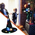 thumbnail image 4 of TanSiDing Glowing Witch Hat Halloween Party Decorations LED Light Up Magical Hat for Adults Halloween Hat with Lights Holiday Party Supplies Christmas Winter Warm Adult Hat, 4 of 7