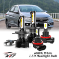 thumbnail image 1 of Juego Combinado de Bombillas LED Honda City 2010-2014 para Luz Alta/Baja + Antiniebla, Kit de 4 Unidades: 2x 9003/H4 para Faros Principales + 2x H11/H8/H16 para Faros Antiniebla, 1 of 11