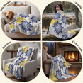 thumbnail image 4 of Flannel Throw Blanket for Couch Sofa Bed, Country Flower Retro Linen Soft Cozy Warm Fuzzy Blanket 40x50in, 4 of 9