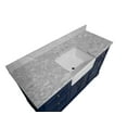 thumbnail image 6 of Zelda 60" Single Farmhouse Bathroom Vanity with Royal Blue Cabinet and Carrara Marble Top, 6 of 6