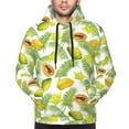 thumbnail image 4 of Hoodies for Men - Papaya star fruit leaf Long Sleeve Comfrt Men'S Fashion Hoodies & Sweatshirts, Sweatshirts for Men Hoodies Pullover Clothing Clothes with Pouch, 4 of 7
