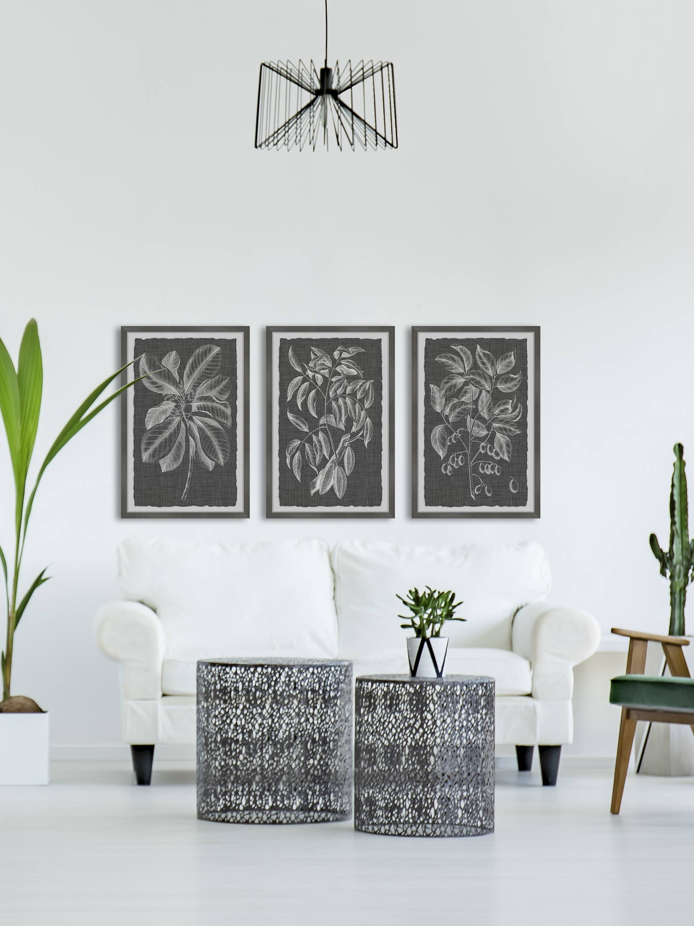 Marmont Hill Graphic Foliage VI Triptych