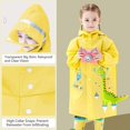thumbnail image 2 of Chubasqueros (M) de 1 a 8 años para niños y niñas, poncho de lluvia ligero, chaquetas de lluvia, ropa impermeable reutilizable de dibujos animados lindos JM, 2 of 5