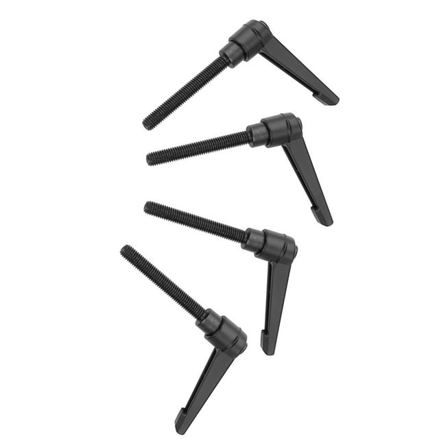 PCS Zinc Alliage Machine Boutons Poignée de Fixation Réglable avec Exécution Exquise, M8 Filetage Mâle, pour Machine-Outil, Équipement de Soudage, Noir