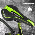 thumbnail image 1 of Bicicleta YAFEE MTB Asiento de bicicleta Sillín Suave Bicicleta Transpirable Cojín hueco (Verde), 1 of 6