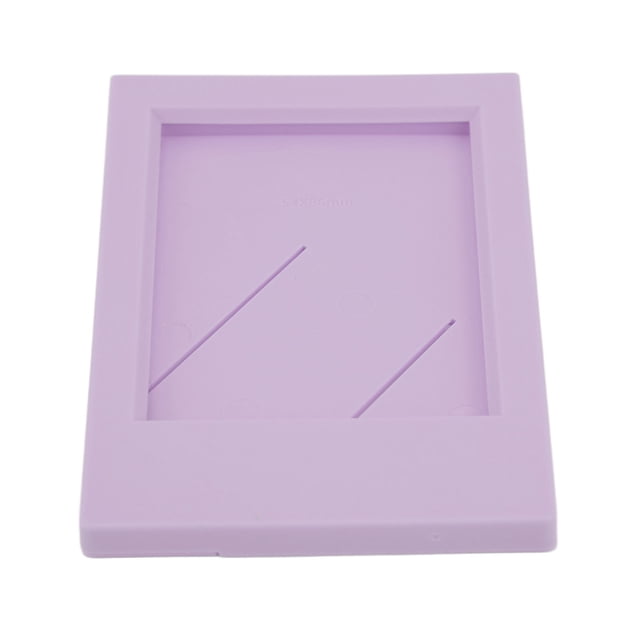 Cadre Photo, ABS PP Rectangle Remplaçable Réutilisable Support Décoratif pour Photos 3 Po Lilas Violet