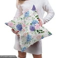 thumbnail image 4 of Ambesonne Blue and Pink Fabric by the Yard Upholstery, Spring Nosegay, 5 Yards, Multicolor, 4 of 4