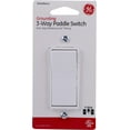 thumbnail image 4 of (5 pack) GE UltraPro Three-Way Grounding Paddle Switch, White, 15 Amps - 18233, 4 of 8