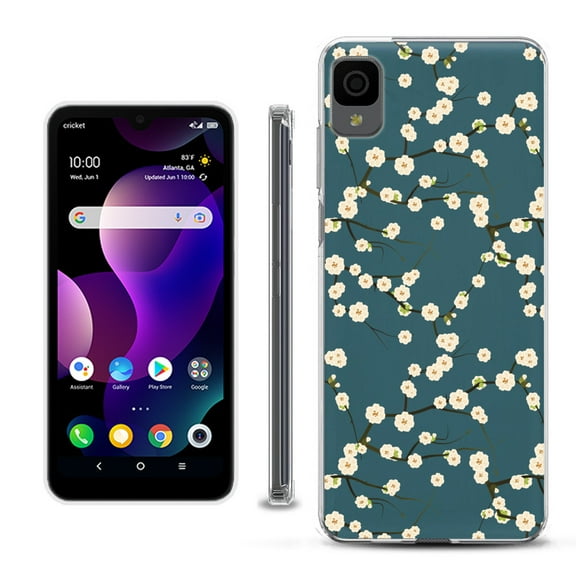 Slim-Fit Gel TPU Phone Case for TCL 30Z / 30 Z / 30 LE, by OneToughShield ® - Blossom Green