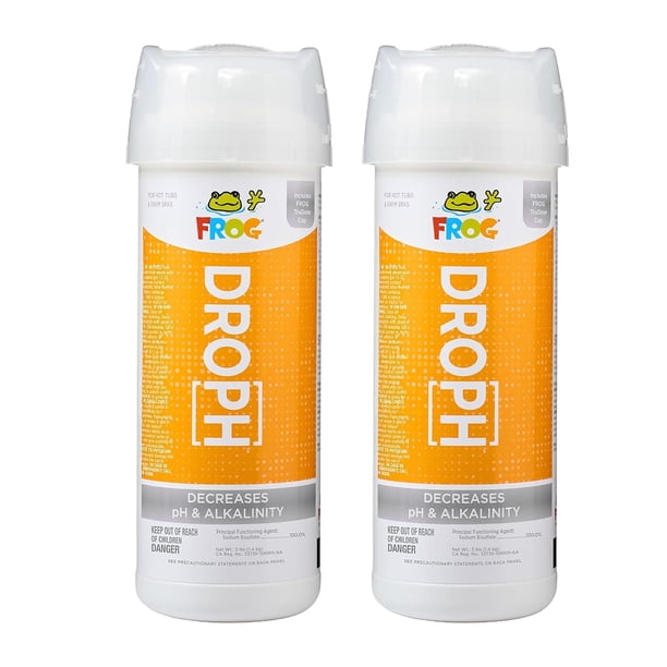 Tratamiento de agua para piscina y spa FROG Droph, reductor de alcalinidad de 3 kg, paquete de 2