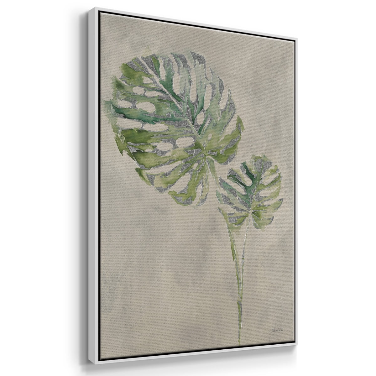 Fresh Unfolds III Framed Premium Gallery Wrapped Canvas - Ready to Hang - 27 x 41 - White Floating Frame
