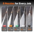 thumbnail image 4 of NOVUS Gas Pressure Washer, 3500 PSI, 2.6 GPM, 212cc 4-Cycle Engine, Onboard Soap Tank, 5 Nozzles, 30-ft Hose for Outdoor Washing, 4 of 10
