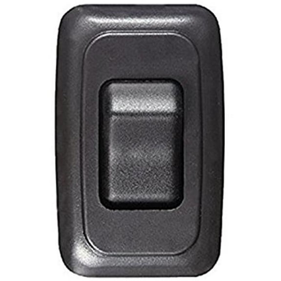S521 Single Contoured Wall Switch - Black