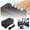 Black, variant on Power x USB Charger Station 20-Port 100W - Charging Hub for All Devices Home Travel