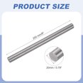 thumbnail image 2 of Uxcell Titanium Round Rod, 0.79" Dia(20mm) 8" Length GR5 Metal Solid TC4 Titanium Round Bar Rod Stock for Model Plane Cars Ship DIY Craft, 2 of 7