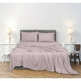 thumbnail image 3 of ROYALE LINENS 300 Thread Count 100% Long Staple Combed Cotton Sheet Set - 4 Piece Queen Bed Sheets - 1 Fitted, 1 Flat & 2 Pillow Cases - Soft Cool & Crisp Sheet Set (Queen, Lavender), 3 of 10