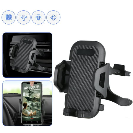 Car Mount, EEEKit 2019 Upgraded Air Vent Clip Phone Mount Cradle Adjustable Cell Phone GPS Holder for Car Universal Fit for iPhone XS 11 Pro 8 Samsung S9 S8 LG Google and (Best Gps For Iphone 2019)
