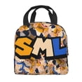 thumbnail image 3 of Lsque Sml Jeffy Print Insulated Lunch Bag with Thick Aluminum Foil Lunch Tote Bag with Front Pocket for Men and Women, Ideal for Work, School, Picnics, and Travel, 3 of 8