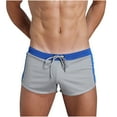 thumbnail image 2 of ZQUUVOU Men's Boxer Briefs Home Solid Colore Mesh Drawstring Underwear (Gray,XL), 2 of 3