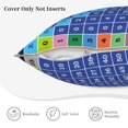 thumbnail image 3 of KLL Multiplication Table Decorative Throw Pillow Covers Velvet Soft for Couch Sofa Bedroom Living Room Outdoor (No pillow core)- 18"x18", 3 of 5